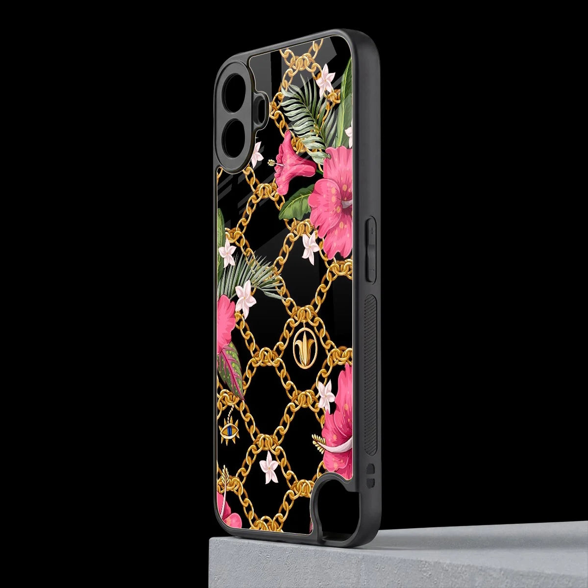 Gilded Petals cmf nothing phone 1 mobile cover | shockproof glass phone case