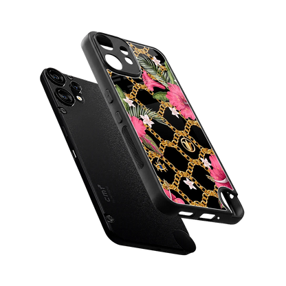 Gilded Petals sleek cmf nothing phone 2 pro cover with tempered glass back and TPU edges