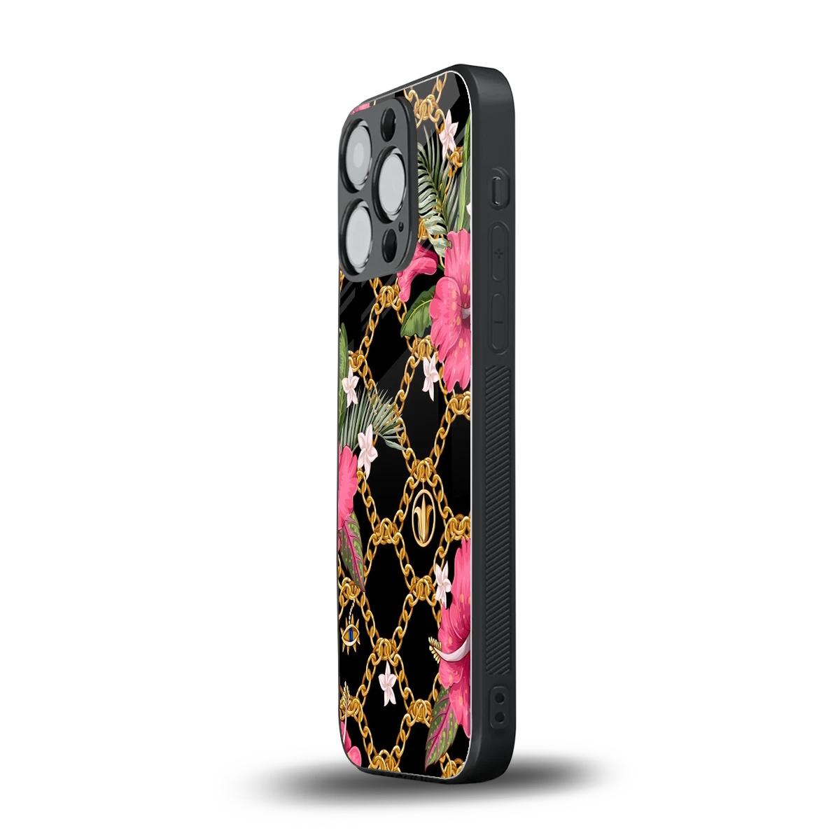 Gilded Petals iphone 13 pro mobile cover | shockproof glass phone case