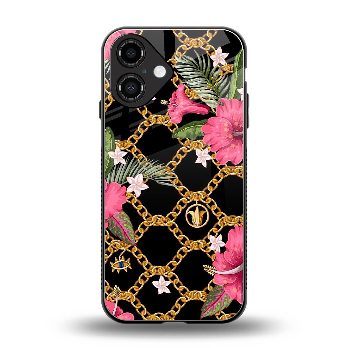 Gilded Petals Phone Case for Iphone 16 | Glass Case