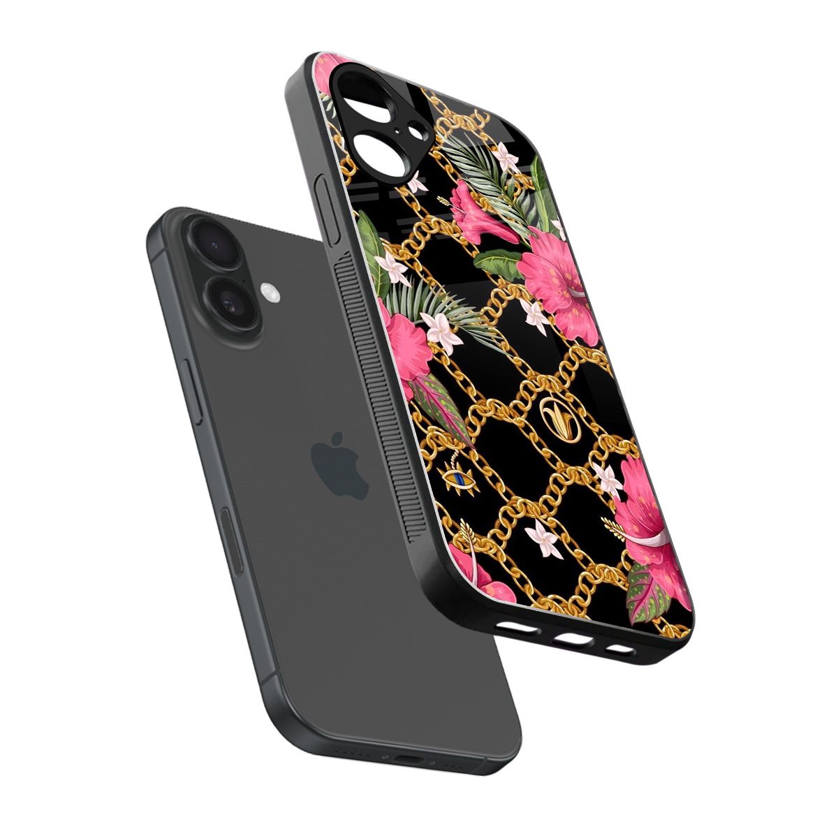 Gilded Petals Phone Case for Iphone 16 | Glass Case