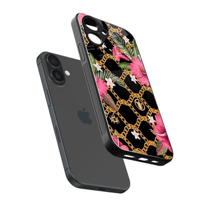 Gilded Petals Phone Case for Iphone 16 | Glass Case