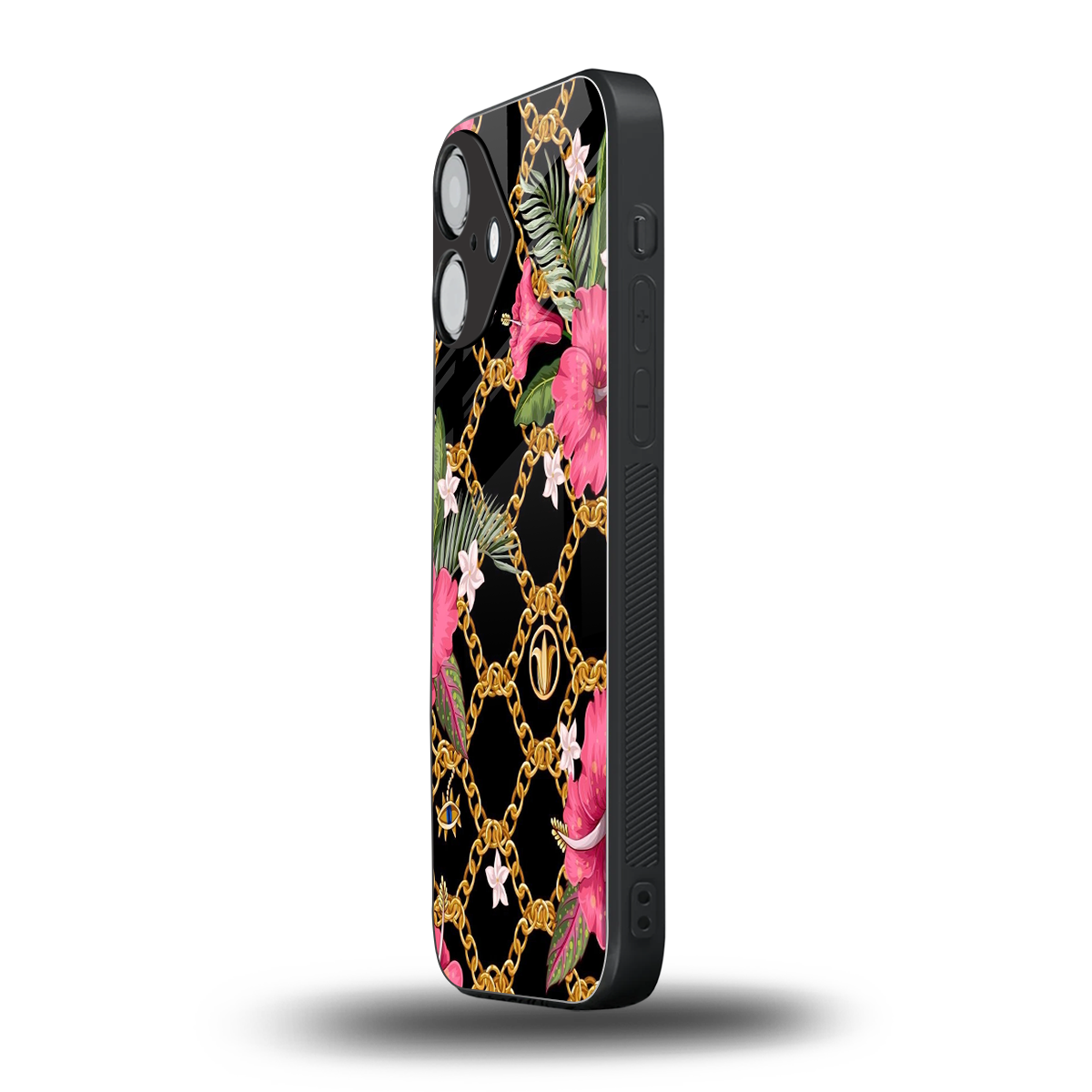 Gilded Petals Phone Case for Iphone 16 | Glass Case