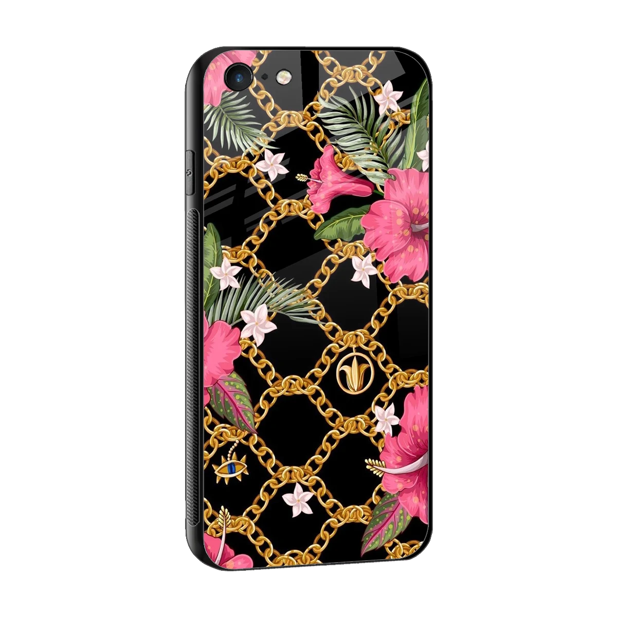Gilded Petals sleek iphone 6s cover with tempered glass back and TPU edges