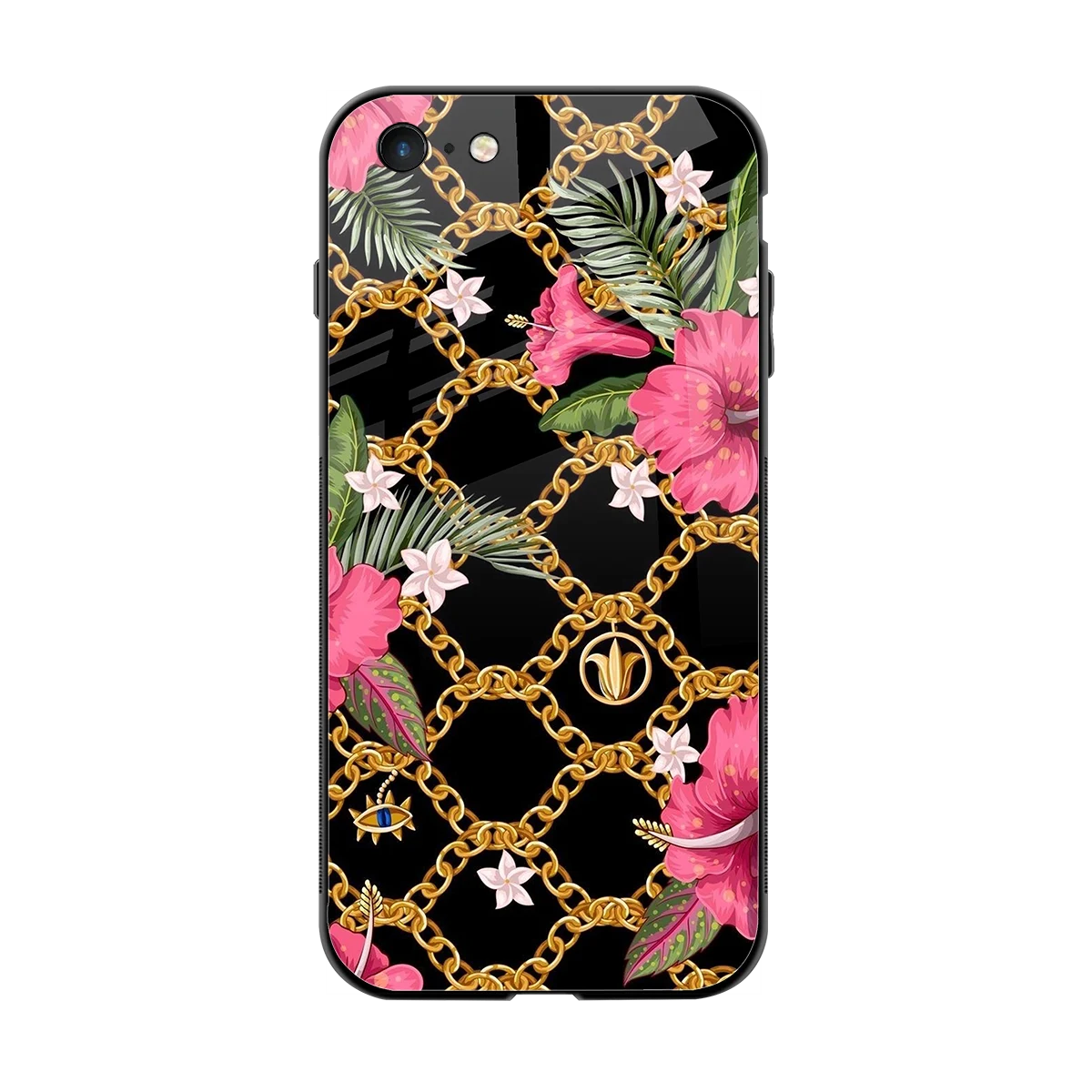 Gilded Petals back phone cover | glass case for iphone 6