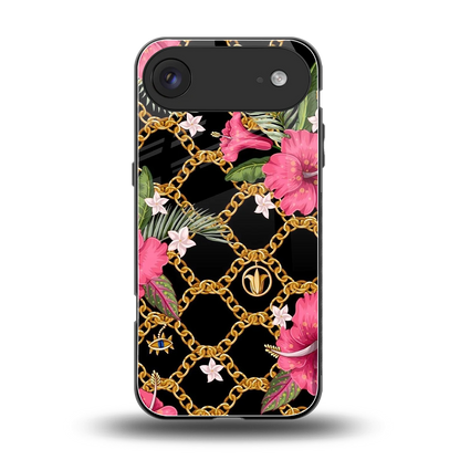 Gilded Petals back phone cover | glass case for iphone air