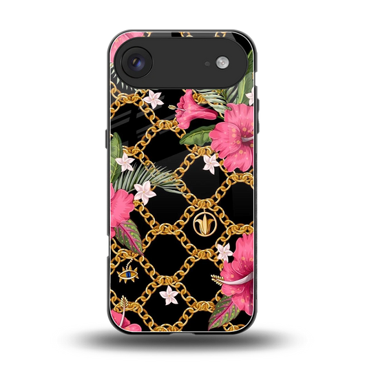 Gilded Petals back phone cover | glass case for iphone air