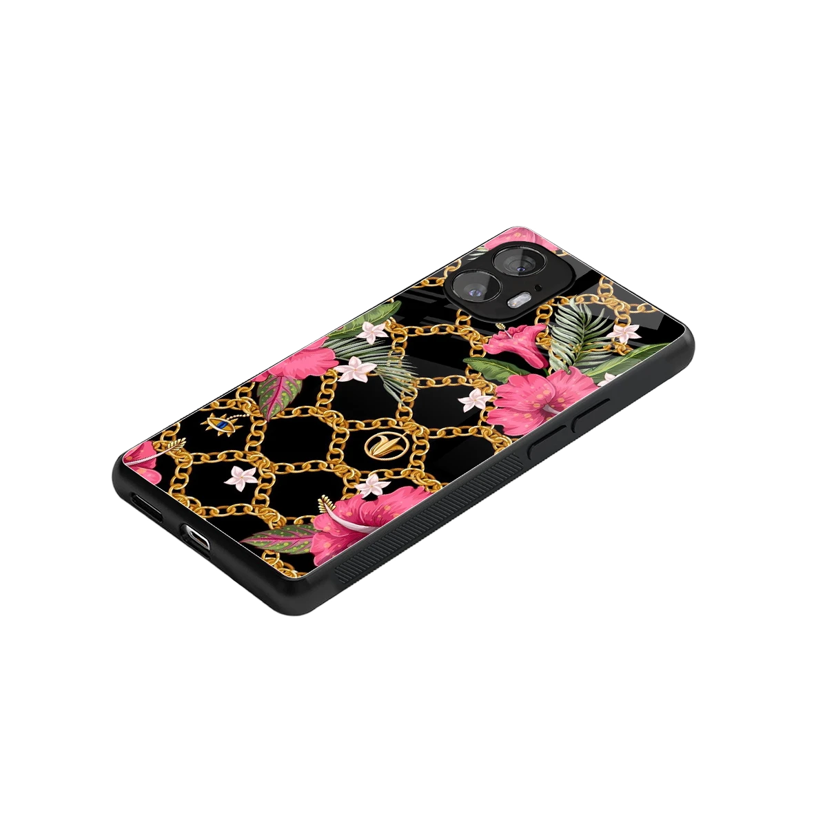 Gilded Petals stylish phone case for nothing phone 2 | glossy glass and slim fit
