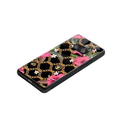 Gilded Petals stylish phone case for nothing phone 2a | glossy glass and slim fit