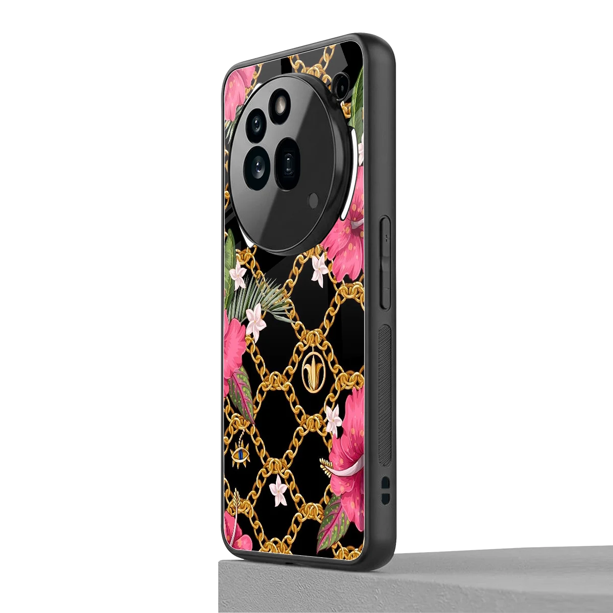 Gilded Petals nothing phone 3a pro mobile cover | shockproof glass phone case