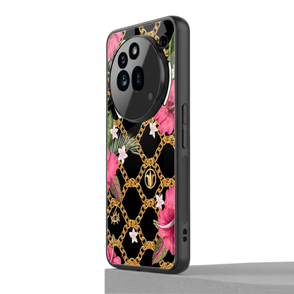 Gilded Petals nothing phone 3a pro mobile cover | shockproof glass phone case