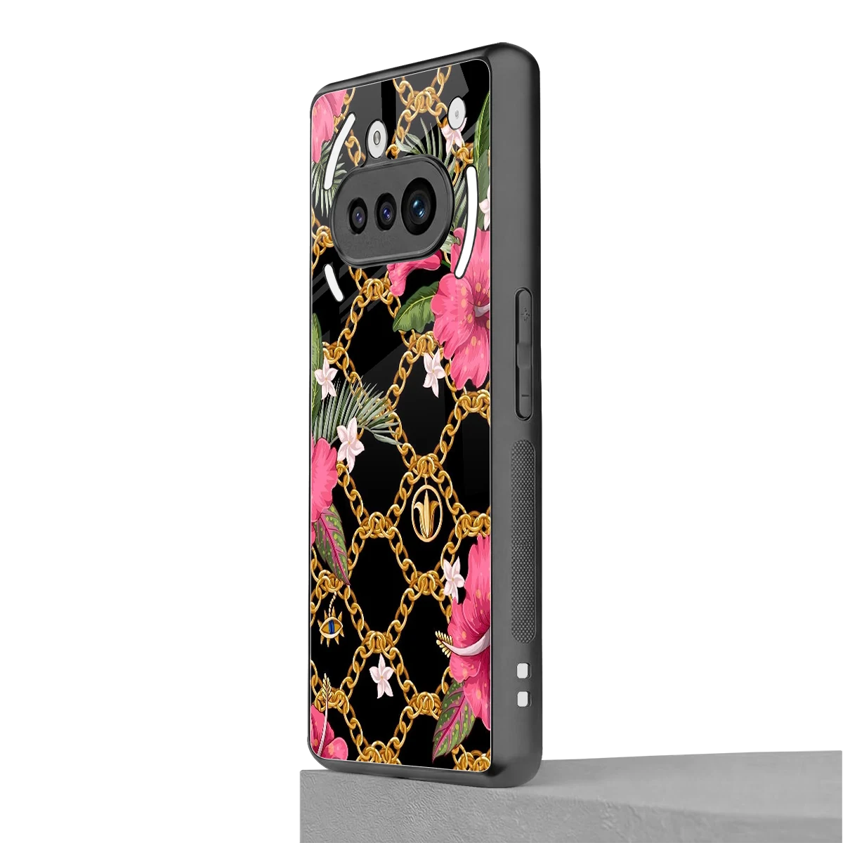 Gilded Petals nothing phone 3a mobile cover | shockproof glass phone case