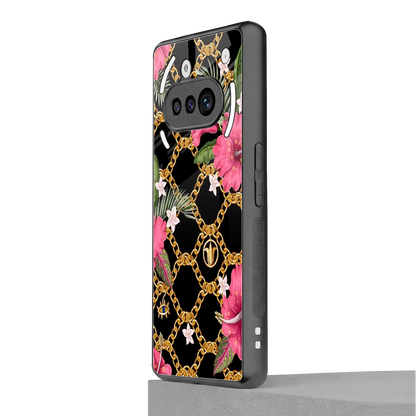 Gilded Petals nothing phone 3a mobile cover | shockproof glass phone case