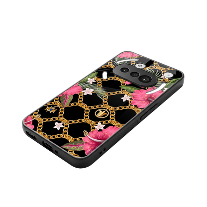 Gilded Petals stylish phone case for nothing phone 3a | glossy glass and slim fit