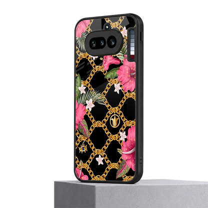Gilded Petals nothing phone 4a mobile cover | shockproof glass phone case
