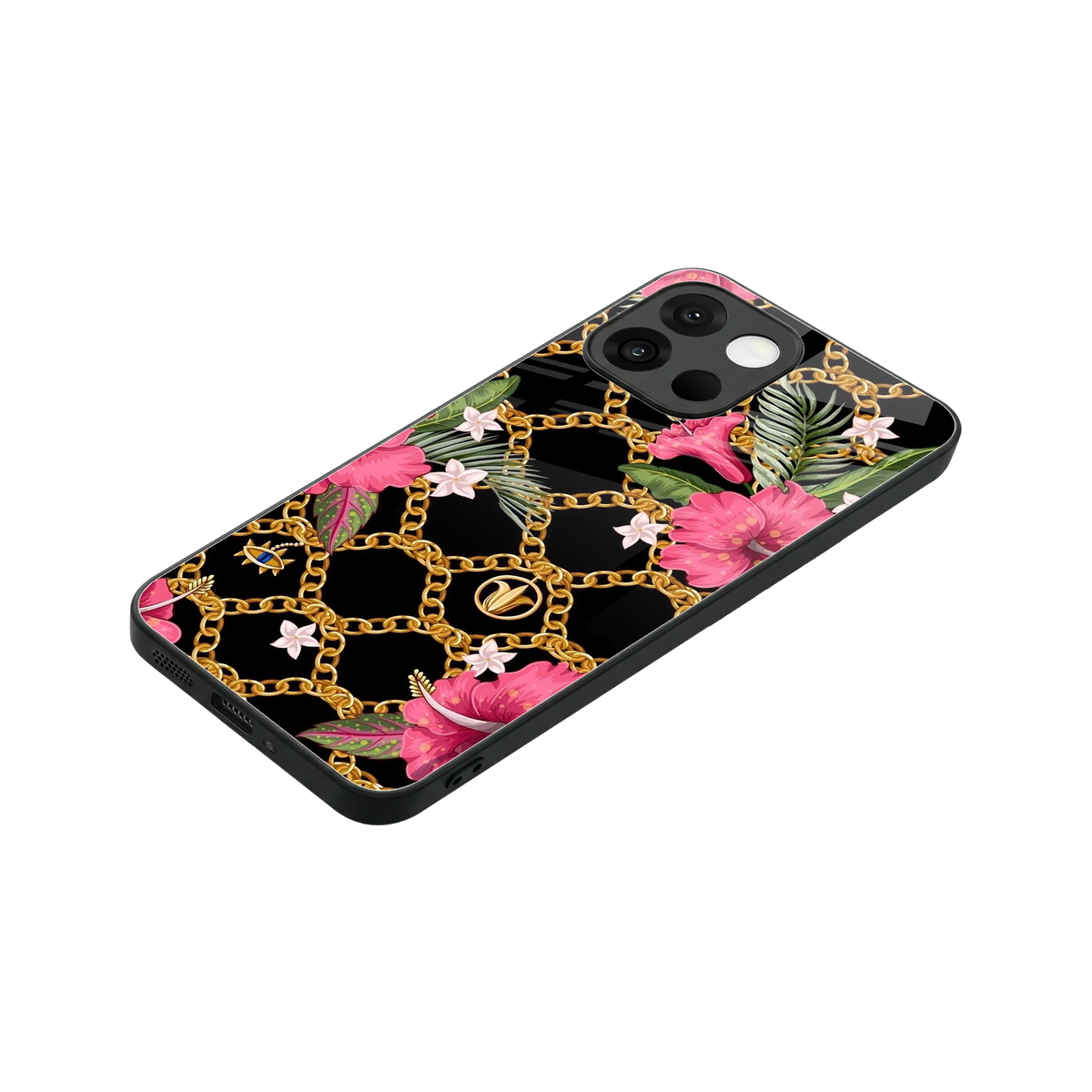 Gilded Petals stylish phone case for oneplus 13s | glossy glass and slim fit