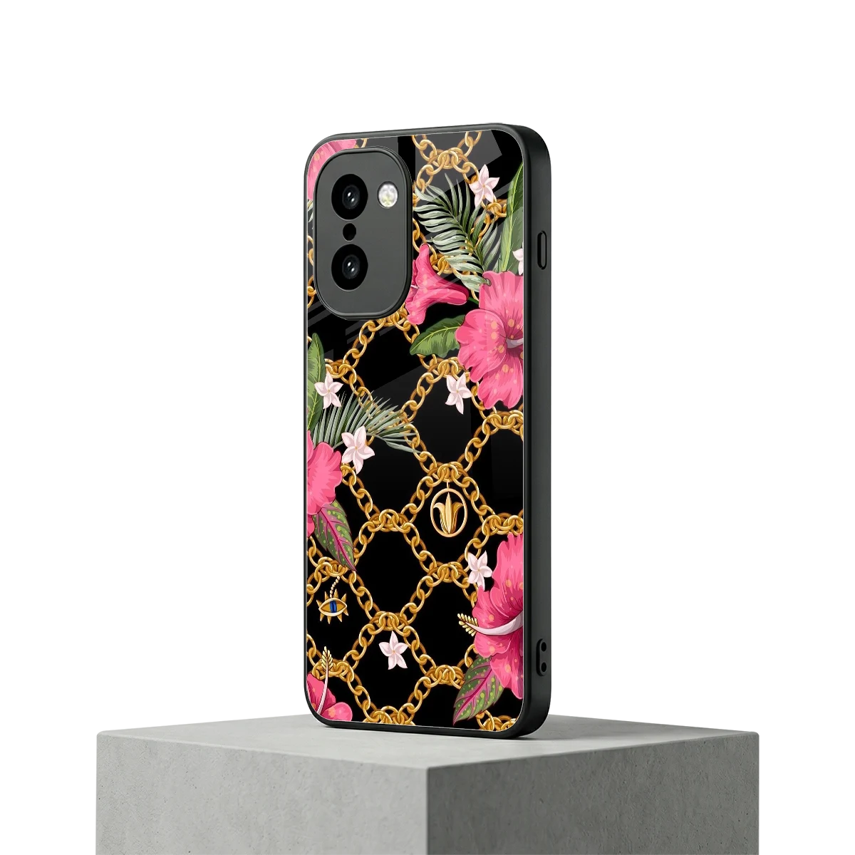 Gilded Petals oneplus 15r mobile cover | shockproof glass phone case