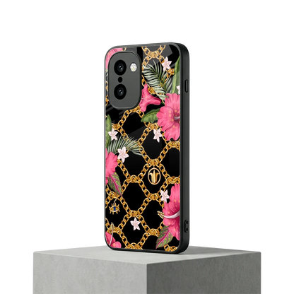 Gilded Petals oneplus 15r mobile cover | shockproof glass phone case