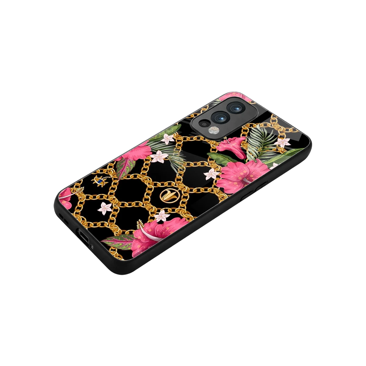 Gilded Petals stylish phone case for oneplus nord 2 | glossy glass and slim fit