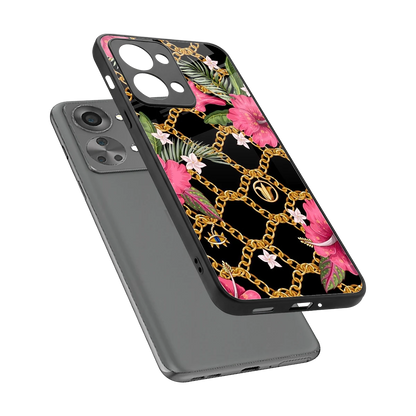 Gilded Petals sleek oneplus nord 2t cover with tempered glass back and TPU edges