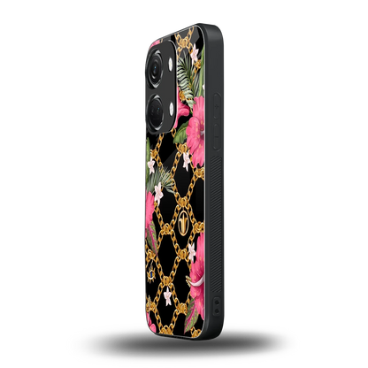 Gilded Petals oneplus nord 3 mobile cover | shockproof glass phone case