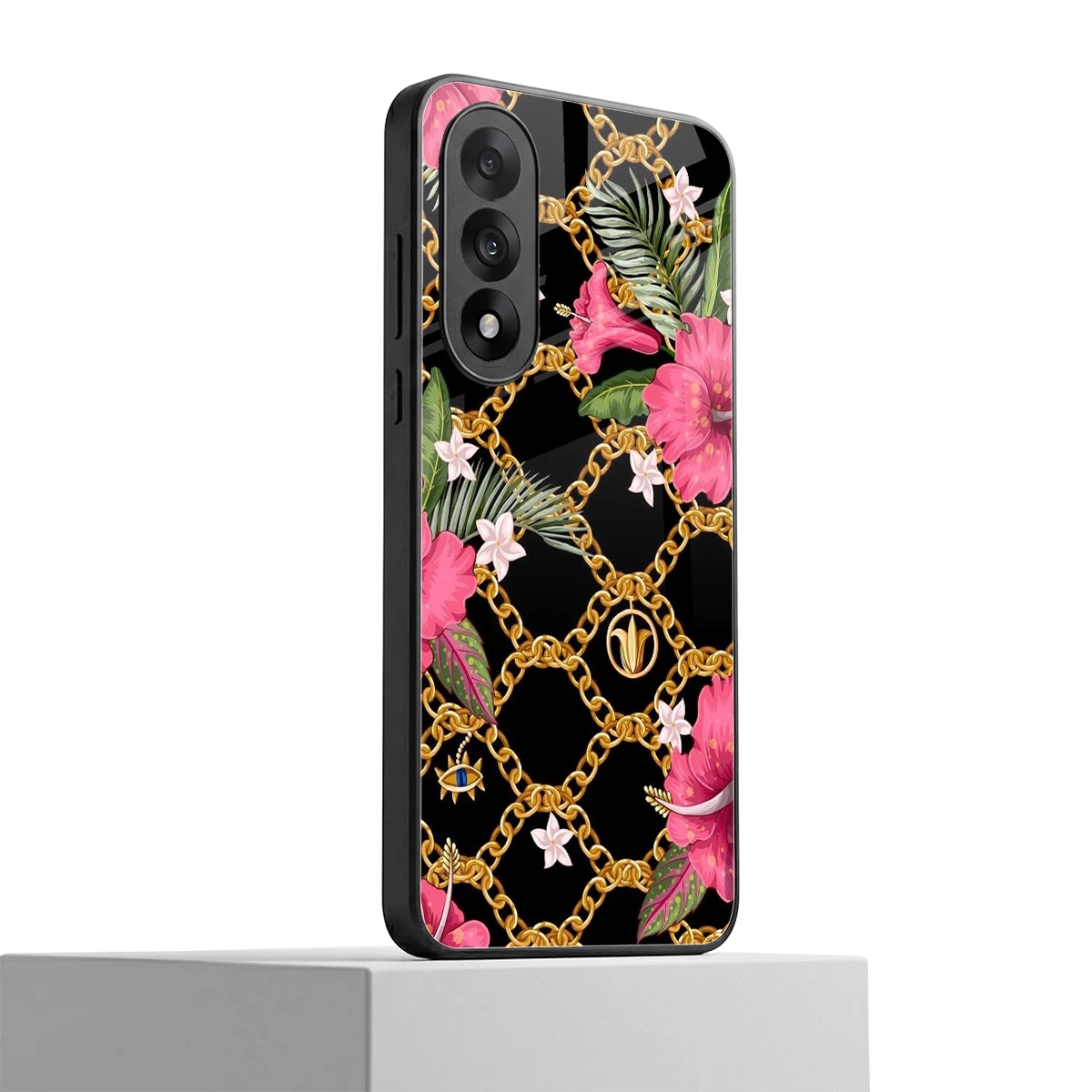 Gilded Petals oneplus nord 5 mobile cover | shockproof glass phone case