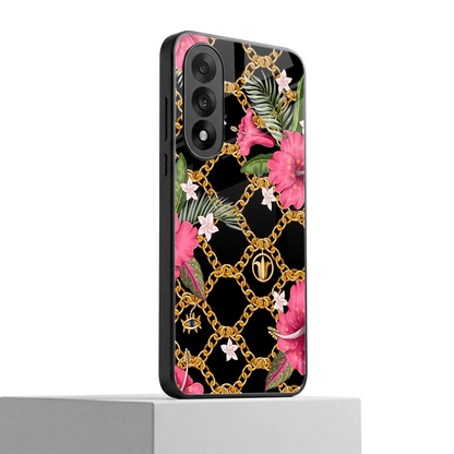 Gilded Petals oneplus nord 5 mobile cover | shockproof glass phone case