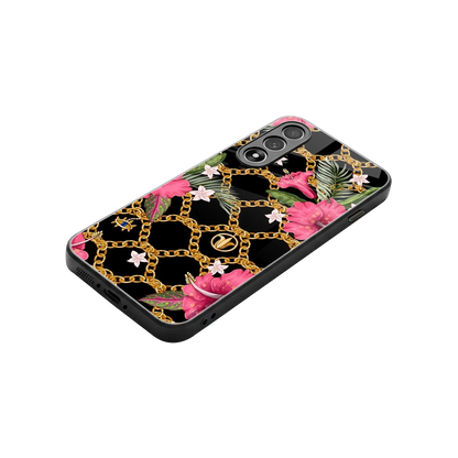 Gilded Petals stylish phone case for oneplus nord 5 | glossy glass and slim fit