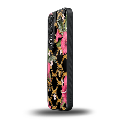 Gilded Petals oneplus nord ce 4 mobile cover | shockproof glass phone case
