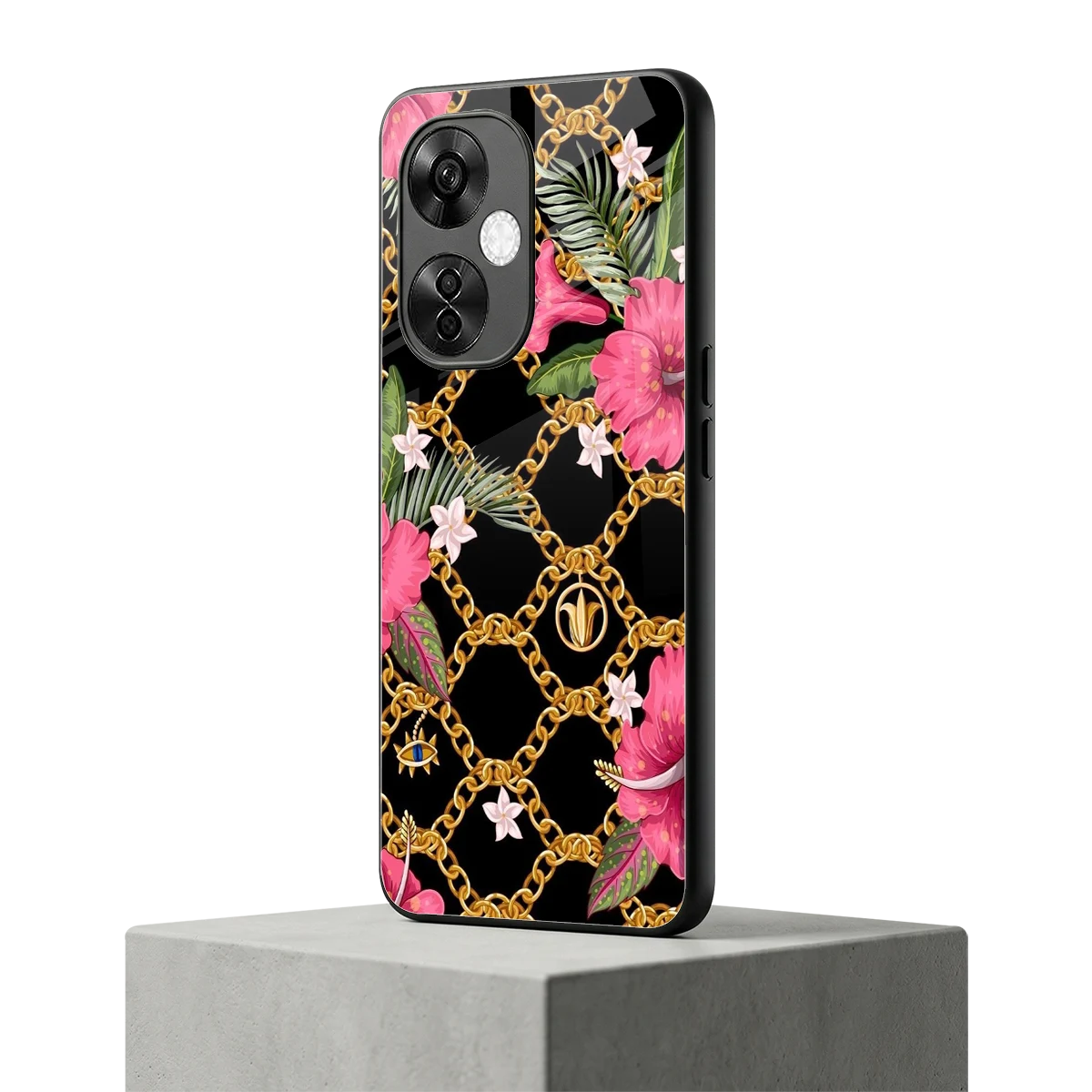 Gilded Petals oneplus nord ce 3 lite mobile cover | shockproof glass phone case