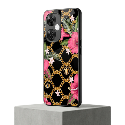 Gilded Petals oneplus nord ce 3 lite mobile cover | shockproof glass phone case