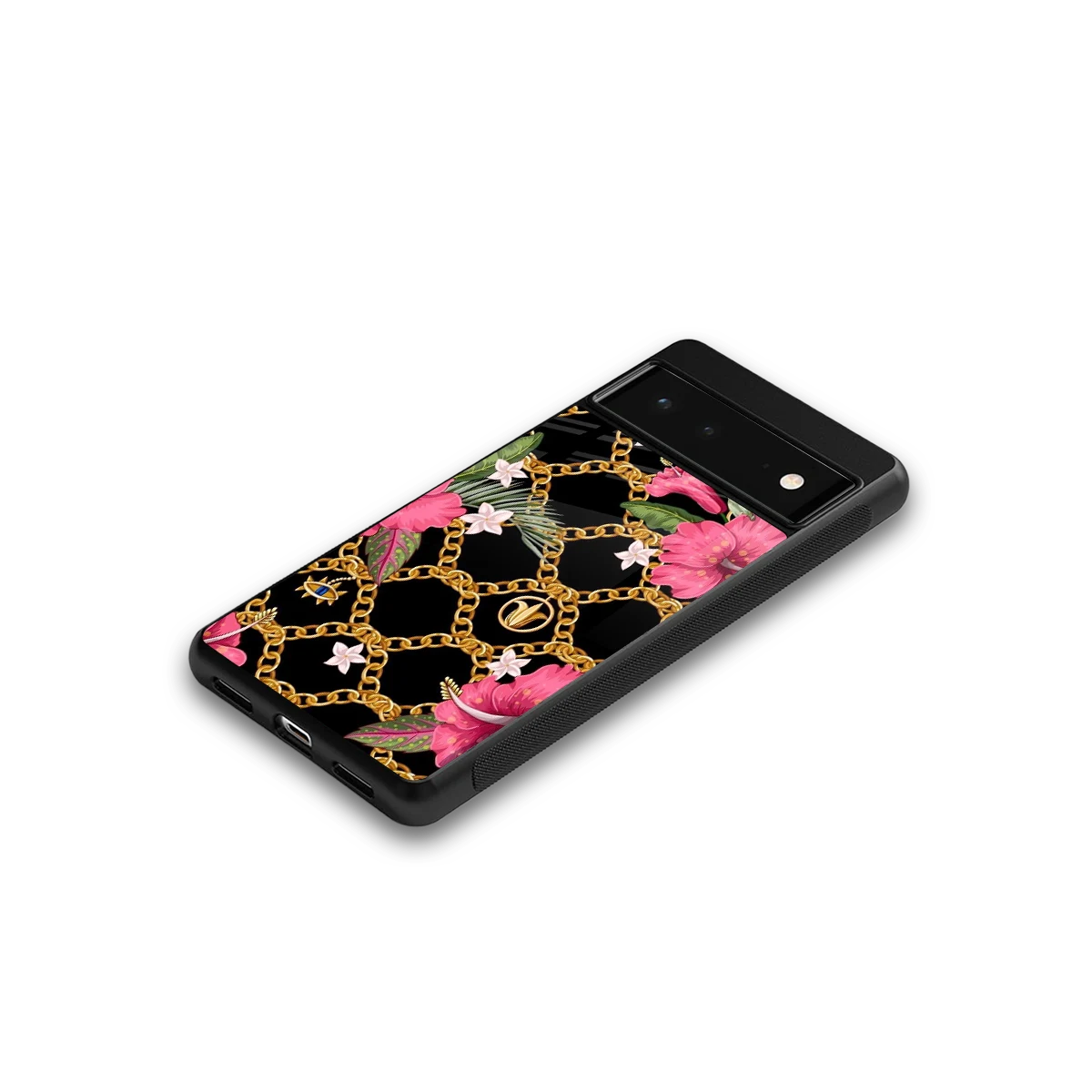 Gilded Petals google pixel 6 mobile cover | shockproof glass phone case