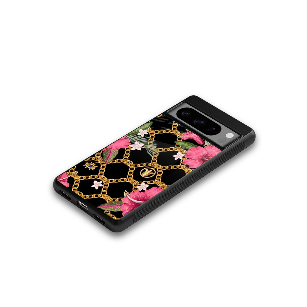 Gilded Petals google pixel 8 pro mobile cover | shockproof glass phone case