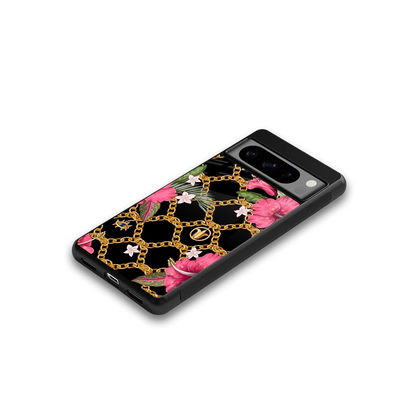 Gilded Petals google pixel 8 pro mobile cover | shockproof glass phone case