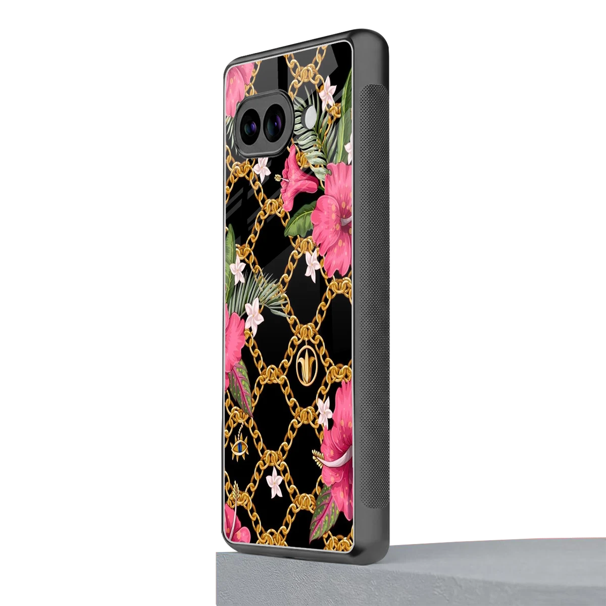 Gilded Petals google pixel 9a mobile cover | shockproof glass phone case
