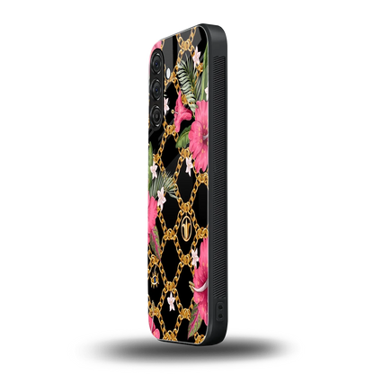 Gilded Petals samsung galaxy a37 5g mobile cover | shockproof glass phone case