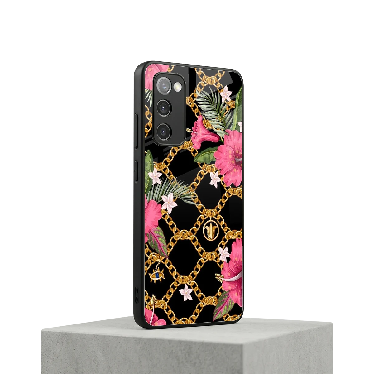 Gilded Petals samsung galaxy s20 fe mobile cover | shockproof glass phone case