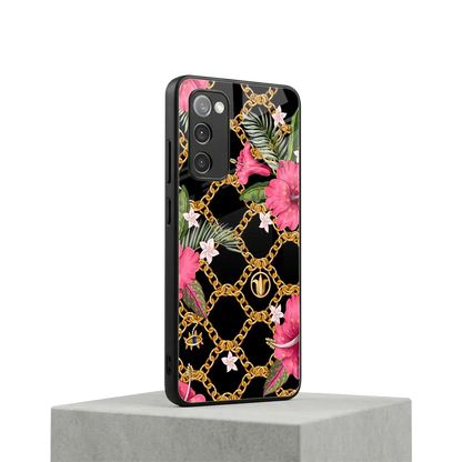 Gilded Petals samsung galaxy s20 fe mobile cover | shockproof glass phone case
