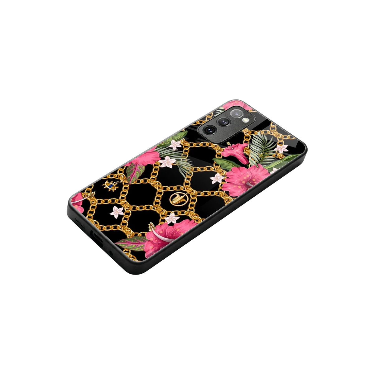 Gilded Petals stylish phone case for samsung galaxy s20 fe | glossy glass and slim fit