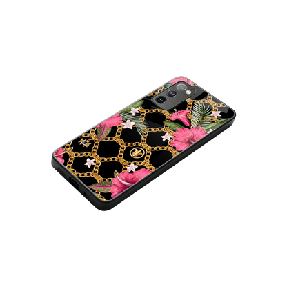 Gilded Petals stylish phone case for samsung galaxy s20 fe | glossy glass and slim fit
