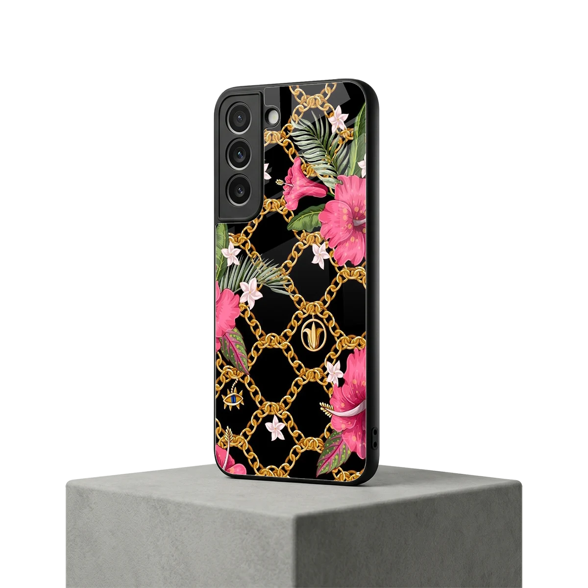 Gilded Petals samsung galaxy s22 mobile cover | shockproof glass phone case