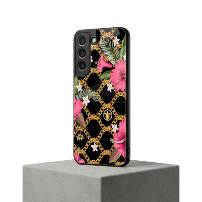 Gilded Petals samsung galaxy s22 mobile cover | shockproof glass phone case