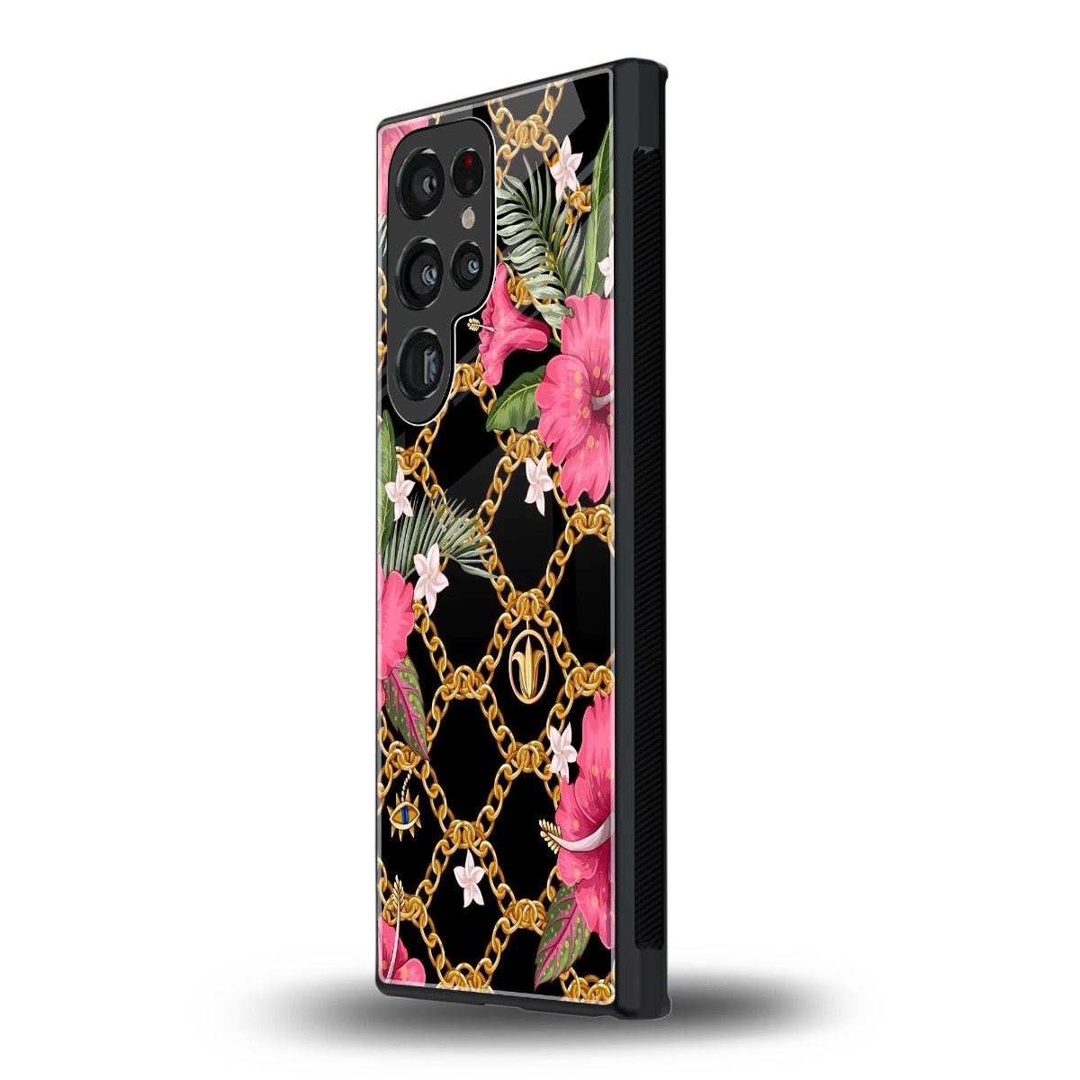 Gilded Petals samsung galaxy s24 ultra mobile cover | shockproof glass phone case