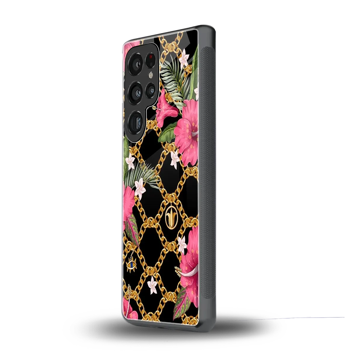 Gilded Petals samsung galaxy s25 ultra mobile cover | shockproof glass phone case