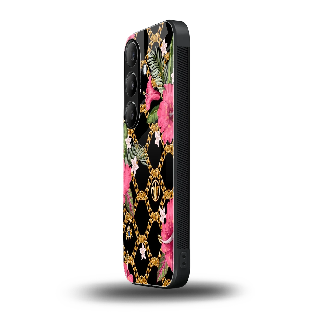 Gilded Petals samsung galaxy s24 mobile cover | shockproof glass phone case