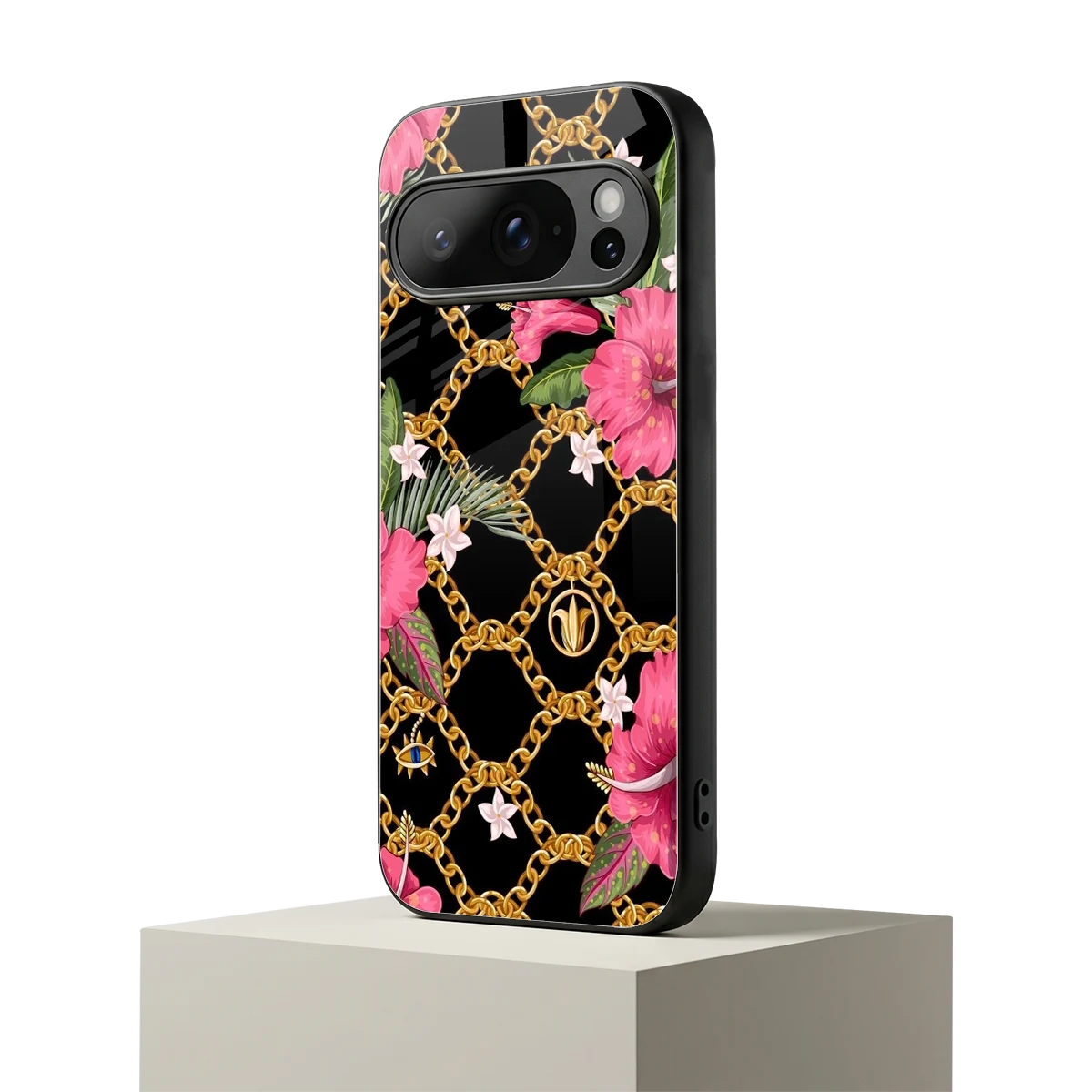Gilded Petals google pixel 10 pro mobile cover | shockproof glass phone case