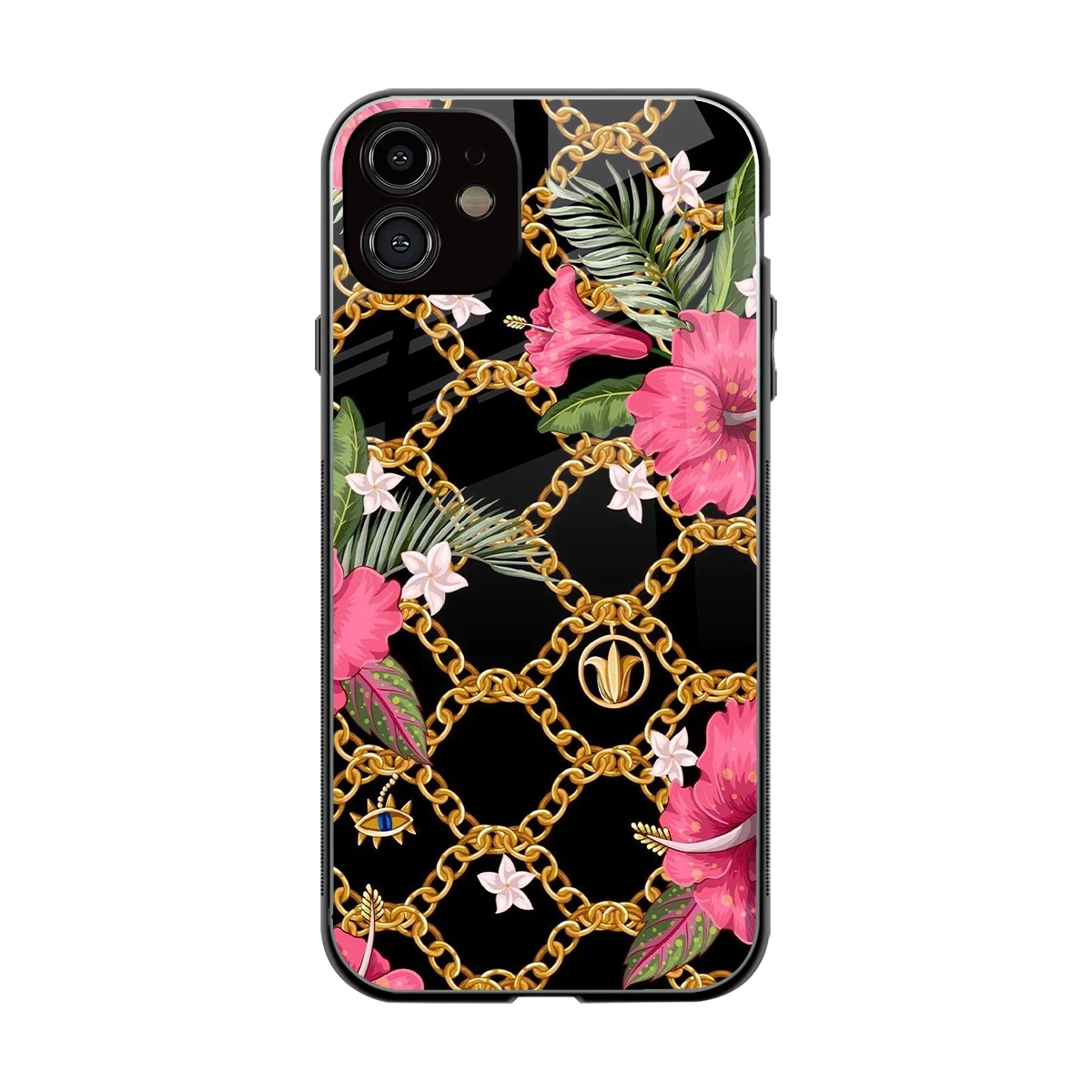 Gilded Petals back phone cover | glass case for iphone 11