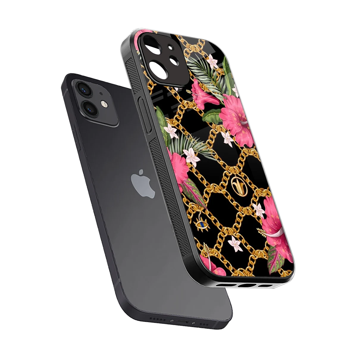 Gilded Petals sleek iphone 11 cover with tempered glass back and TPU edges