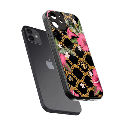 Gilded Petals sleek iphone 11 cover with tempered glass back and TPU edges