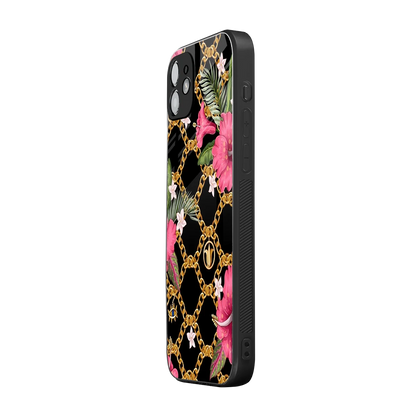 Gilded Petals iphone 11 mobile cover | shockproof glass phone case